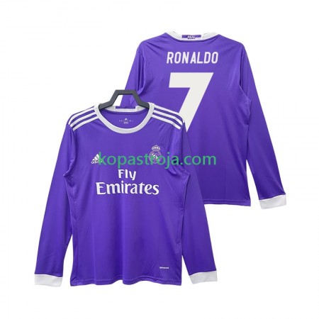 Billiga Fotbollströjor Real Madrid Cristiano Ronaldo 7 2016 2017 Retro Borta tröja Långärmad